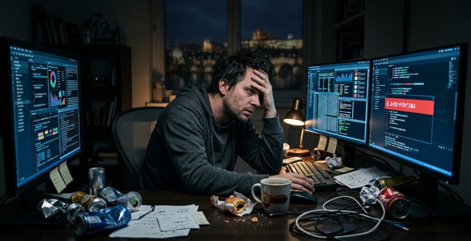Agentic Engineering — vibe coding burnout, chaos v noci