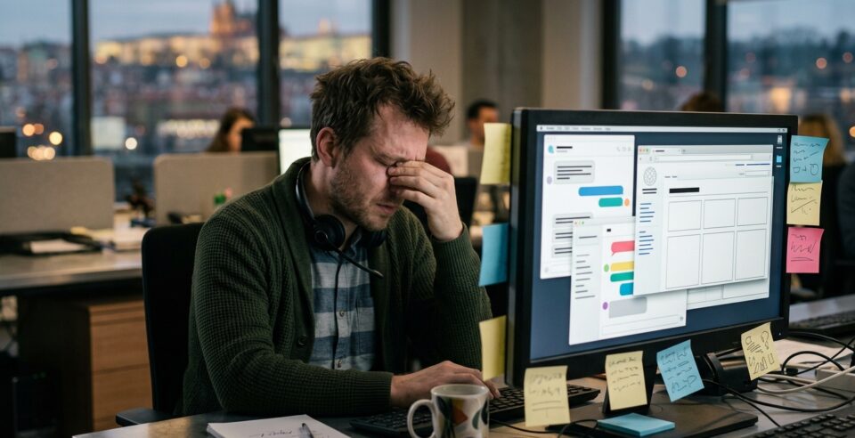 AI Knowledge Base — stressed agent ve frontě tiketů